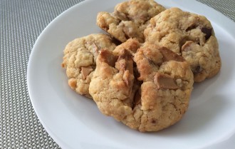 Cookies moelleux au chocolat Dulcey Valrhona